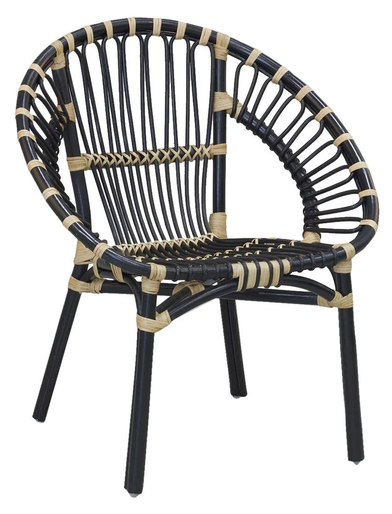 AUBRY GASPARD Fauteuil Rond en rotin Jazz