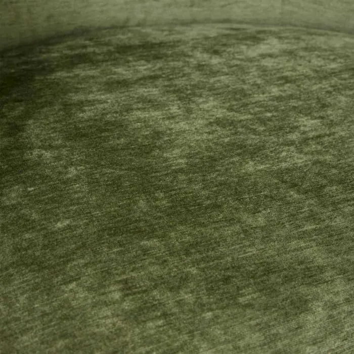 Paris Prix Atmosphera Créateur d'intérieur - Fauteuil Chenille à Franges Alanya 71cm Kaki