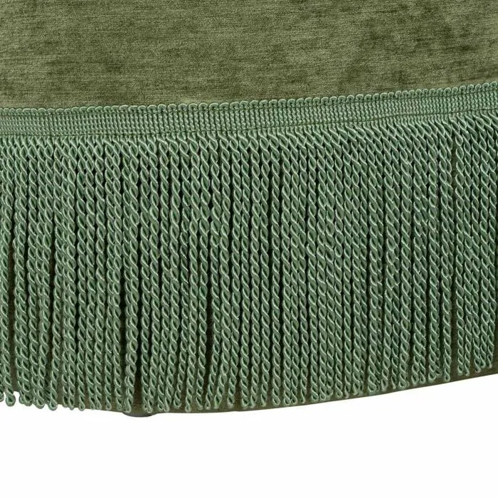 Paris Prix Atmosphera Créateur d'intérieur - Fauteuil Chenille à Franges Alanya 71cm Kaki
