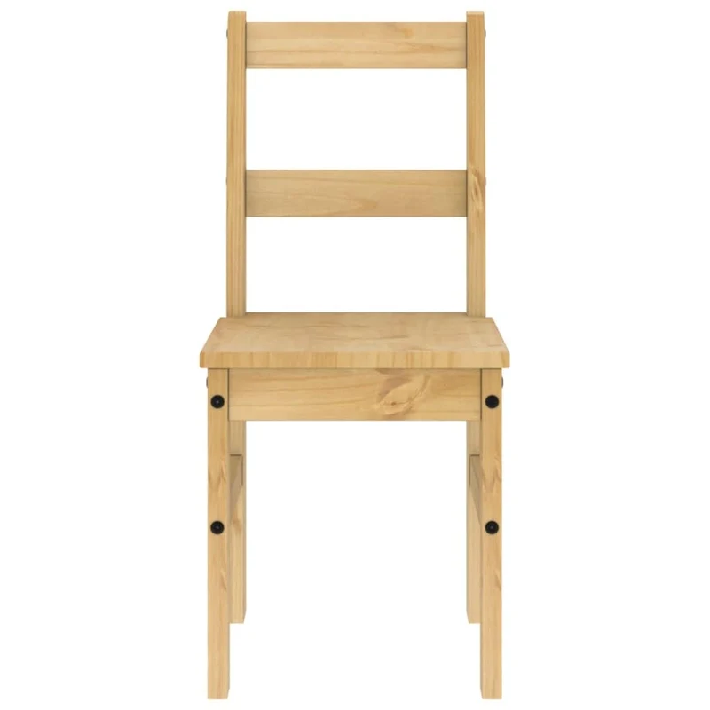 vidaXL Lot de 2 Chaises à Manger, Sièges à Dîner, Chaises de Repas, Meubles de Salle de Séjour Cuisine Maison Intérieur, Bois Massif de Pin