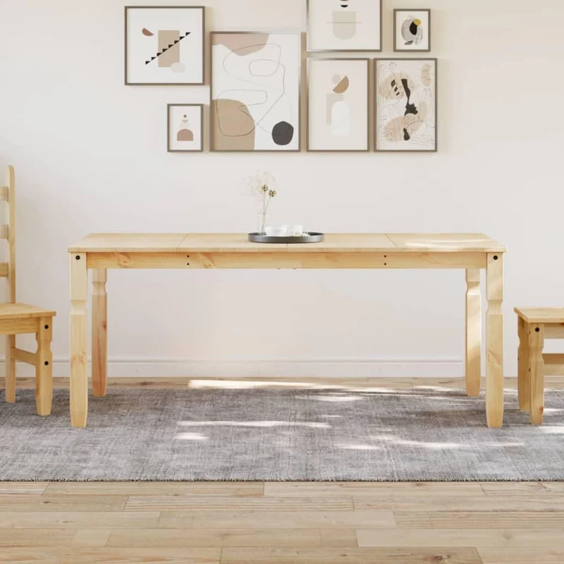 vidaXL Table à Manger Corona 180x90x75 cm Bois Massif de pin, Table de Salle à Manger, Table à dîner, Meuble à Manger, Table de Cuisine