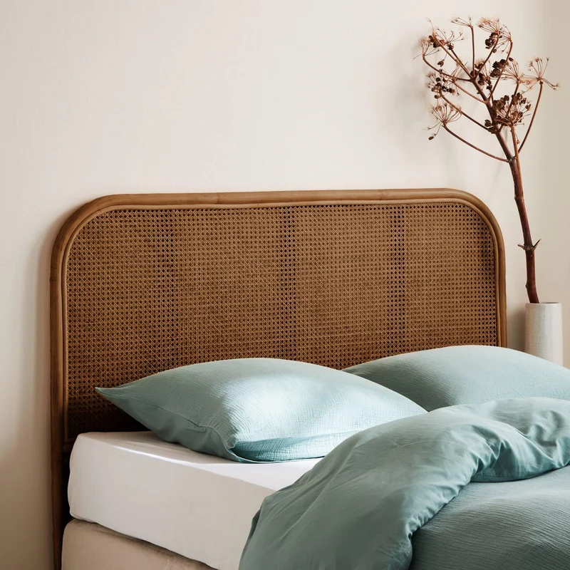 sweeek - Tête de lit en rotin Naturel et cannage. L 140 x P3 x H110cm