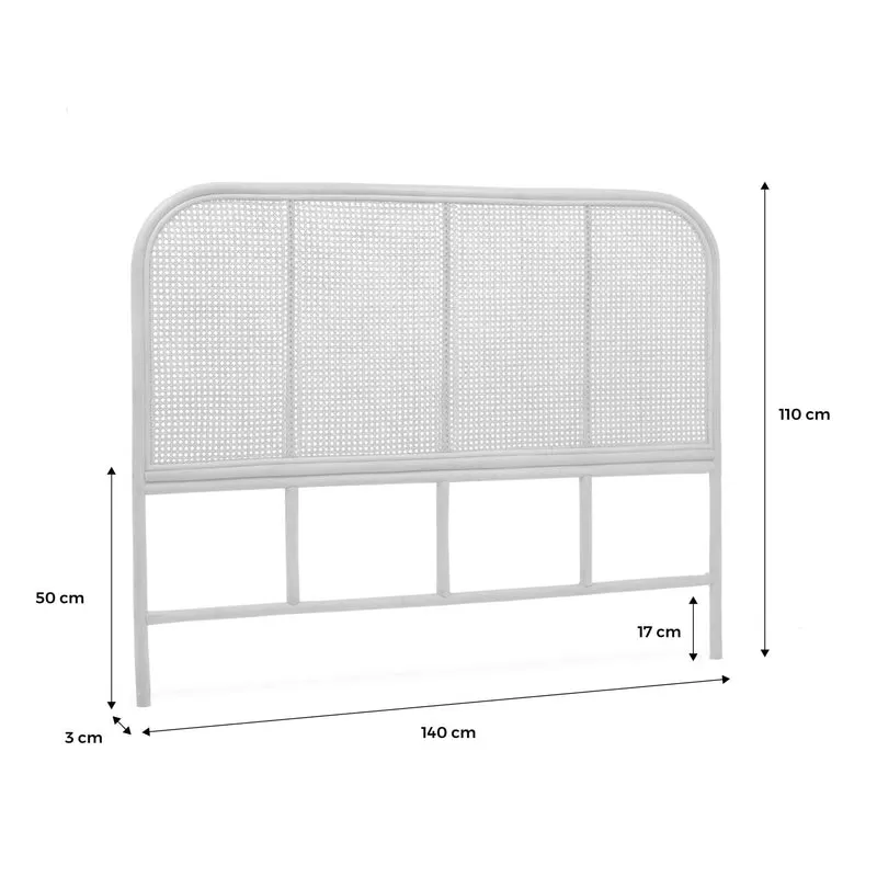sweeek - Tête de lit en rotin Naturel et cannage. L 140 x P3 x H110cm