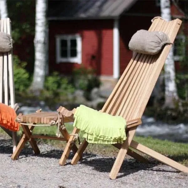 Ecofurn Chilienne scandinave avec Repose-Pieds Mélèze