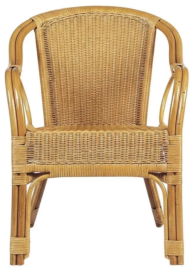AUBRY GASPARD Fauteuil en moelle de rotin Eden