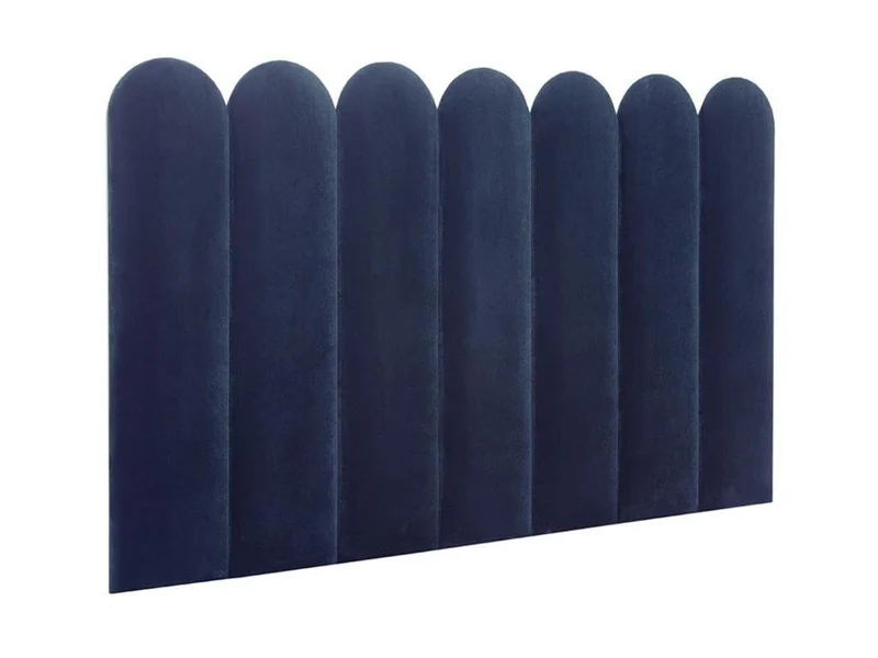 Pascal MORABITO - Panneaux muraux tête de lit - 210 cm - Velours - Bleu - JAPI de Pascal Morabito