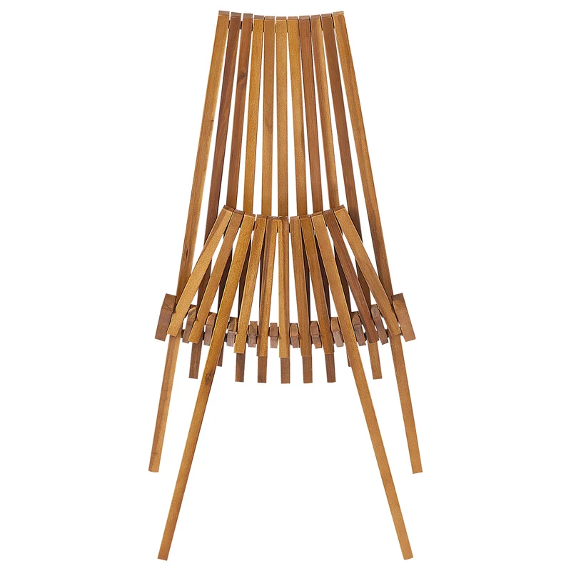 Lot de 2 Chaises Rustique de Jardin en Bois d'Acacia Extérieur Pliables Bellano