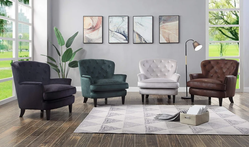 Fauteuil Leo de la Collection Atlantic Home, Vert forêt