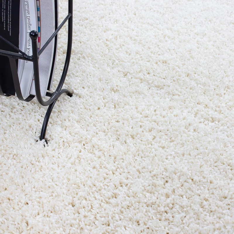Teppium Tapis Salon 160x230 cm Moderne Adulte Tapis Chambre Crème - Shaggy Tapis Poil Long Salle de Séjour Concevoir Unicolore Tapis Moelleux et Doux - Tapis Cuisine Moquette Salon