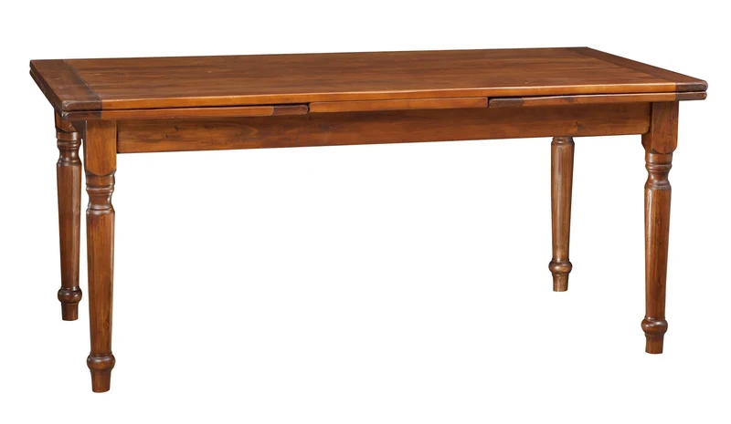 Biscottini Table à Manger Extensible 180x80x90 cm Made in Italy - Table Salle à Manger Extensible en Bois Massif - Table Bois Salle a Manger
