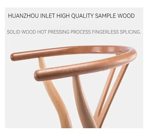 Lan Xin-JP Chaise de Bureau, Chaises de Salle à Manger en Bois Nordique Wishbone Bras Salon Cuisine Bureau extérieur chaises de Salle à Manger Ergonomique Meubles de Maison de Luxe(S)