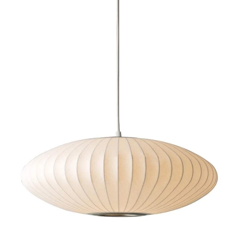 Lustres SCH Round Lantern Restaurant, Lampes Suspension Plafonnier Lampe Suspension d'éclairage au Plafond Designer Bubble Saucer tête Unique Plat Scoop Cocoon Style Japonais