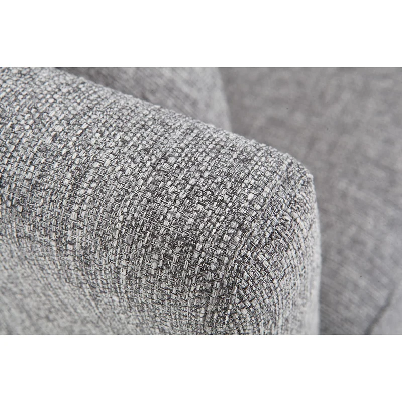Miliboo Canapé scandinave déhoussable 3 Places en Tissu Gris Clair et Bois Clair Oslo
