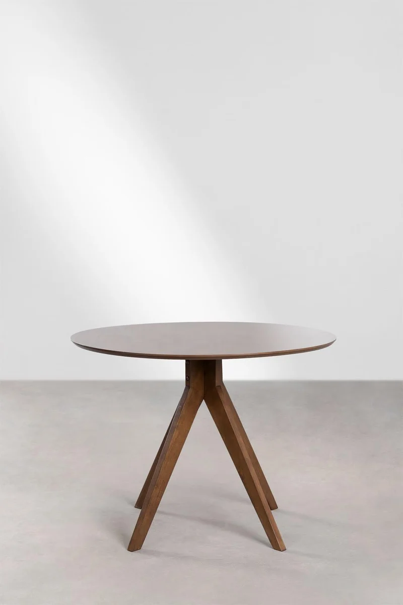 SKLUM Table de Salle à Manger Ronde Ø100 cm en Bois Sekiz -