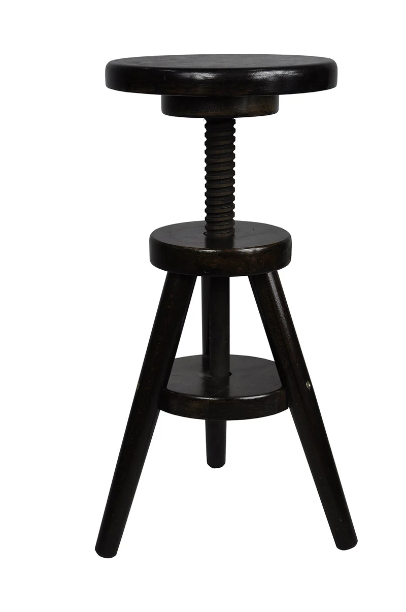 Magnetic Mobel Tabouret à vis Solide Petit déjeuner Cuisine Nouveau hêtre (Noyer)