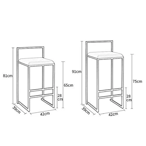Chaises de Tabourets Bar de Cuisine en Velours avec Pieds en Métal Noir - pour La Maison, Îlot de Cuisine, Bar de Cuisine de Petit-déjeuner, Salles À Manger, Pub, Restaurant