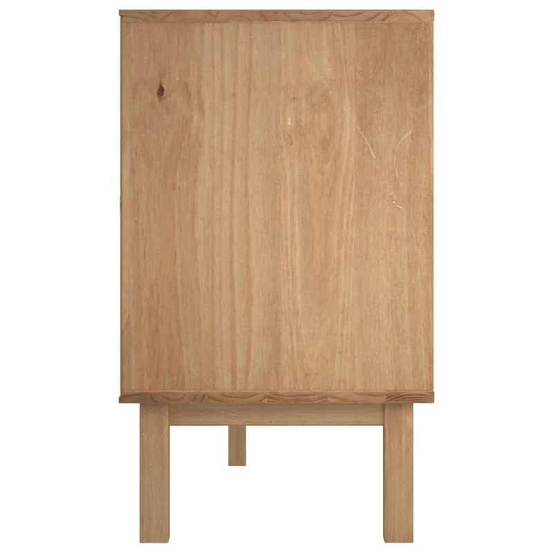 vidaXL Buffet Armoire Latérale Armoire de Rangement Organisateur de Maison Meuble de Salle de Séjour Intérieur 113,5x43x73 cm Bois Massif de Pin