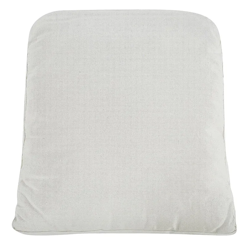Beliani Fauteuil en Rotin Naturel pour Intérieur et Extérieur avec Repose-Pieds et Coussins Blanc-Cassé Ribolla