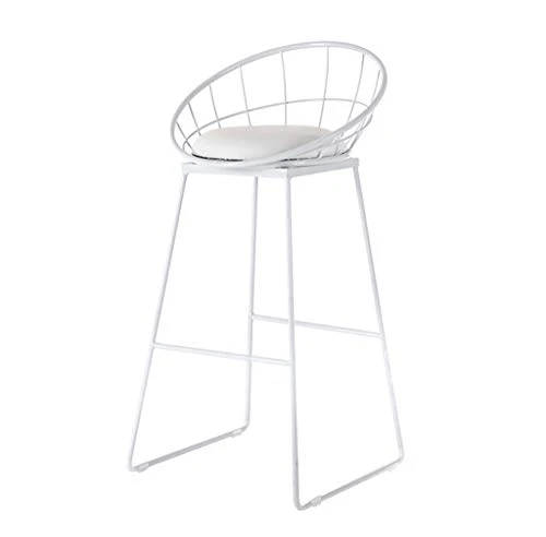 Tabouret de bar moderne en métal robuste - Design nordique - Capacité de 300 kg - Idéal pour la cuisine, le pub et le bar