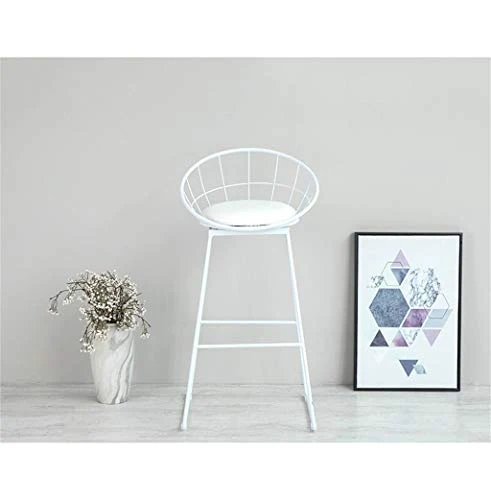 Tabouret de bar moderne en métal robuste - Design nordique - Capacité de 300 kg - Idéal pour la cuisine, le pub et le bar
