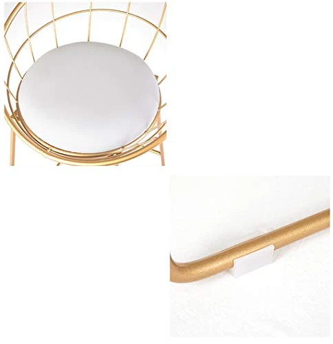 Tabouret de bar moderne en métal robuste - Design nordique - Capacité de 300 kg - Idéal pour la cuisine, le pub et le bar