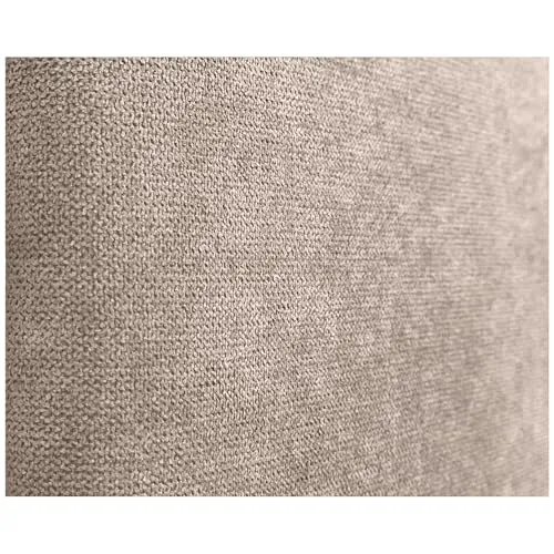 DHOME Tête de Lit Capitonnée Unie Arrondie en Tissu Aqualine avec Pieds pour Mur Têtes de Lit Acoustiques Absorbantes Tête de Lit Chambre à Coucher (Beige, 180cm Dual)