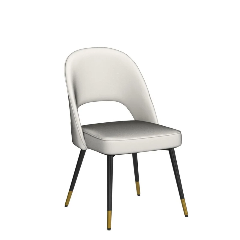 chairus Chaises de Salle à Manger sans Accoudoirs Lot de 2 Chaise de Bureau en Velours Moderne Chaise Rembourrée pour Cuisine Salon (Beige-2)