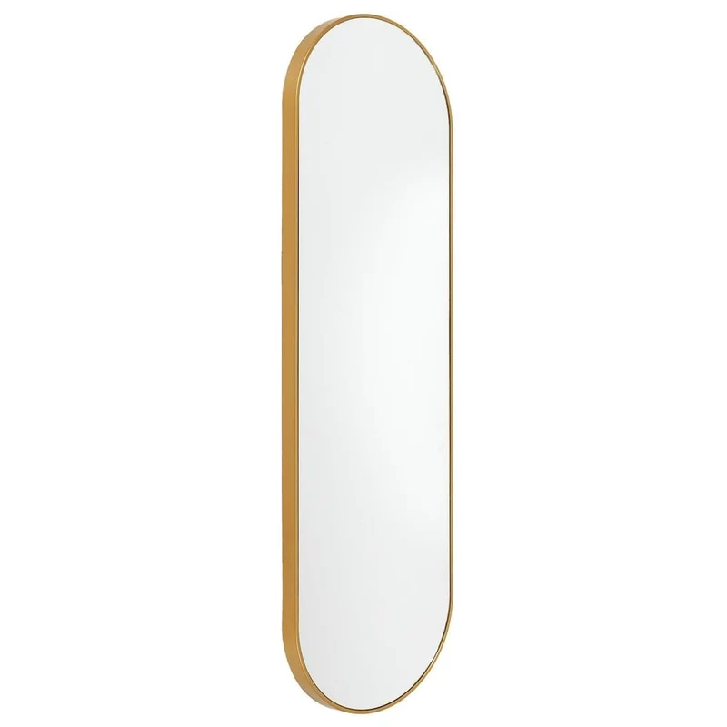 AltoBuy Miroir Doré Ovale 30x100 cm