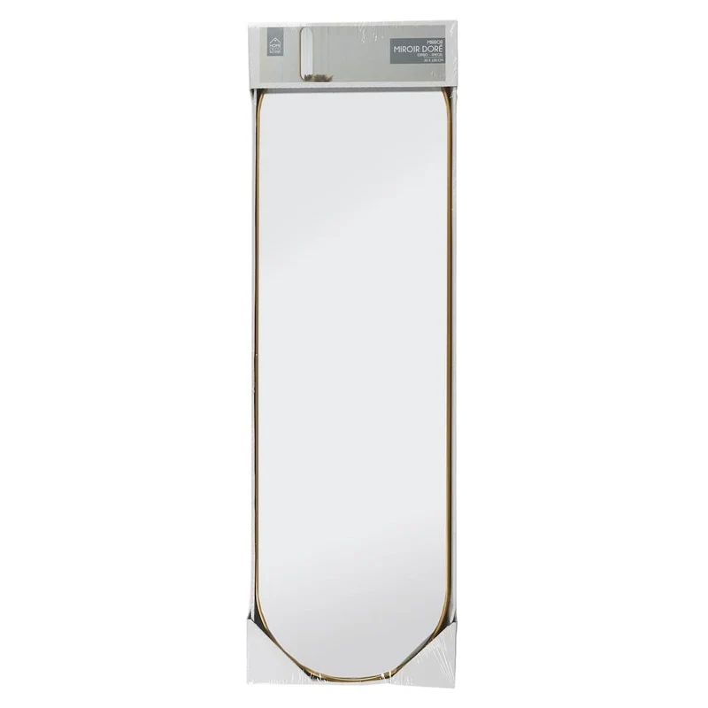 AltoBuy Miroir Doré Ovale 30x100 cm
