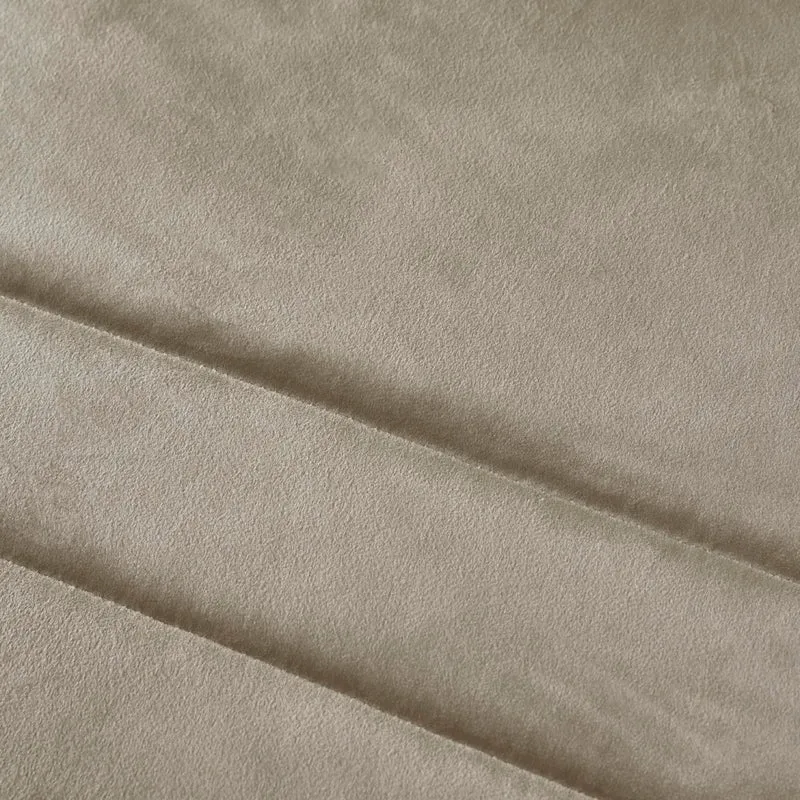 SOIRE'E Couvre-lit en Velours et Lin (220 cm x 150 cm) - Doux au Toucher et Lourd - Naturel et Matelassé - Housse de Couette en Velours - Literie en Lin