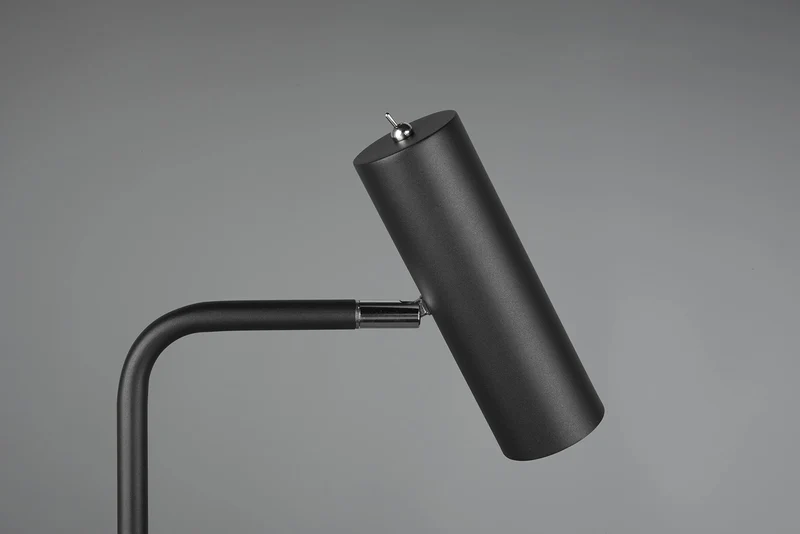 TRIO, Lampadaire, Marley 1xGU10, max.5,0 W Corps: Métal, noir mat L:23,0cm, H:151,0cm, P:39,0cm Interrupteur,IP20,Sans illuminant