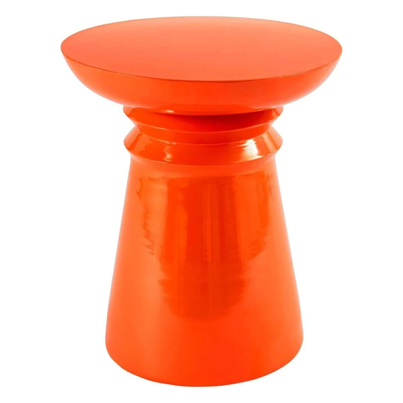 Atmosphera - Table d’appoint Jaya Orange 43x38x38cm
