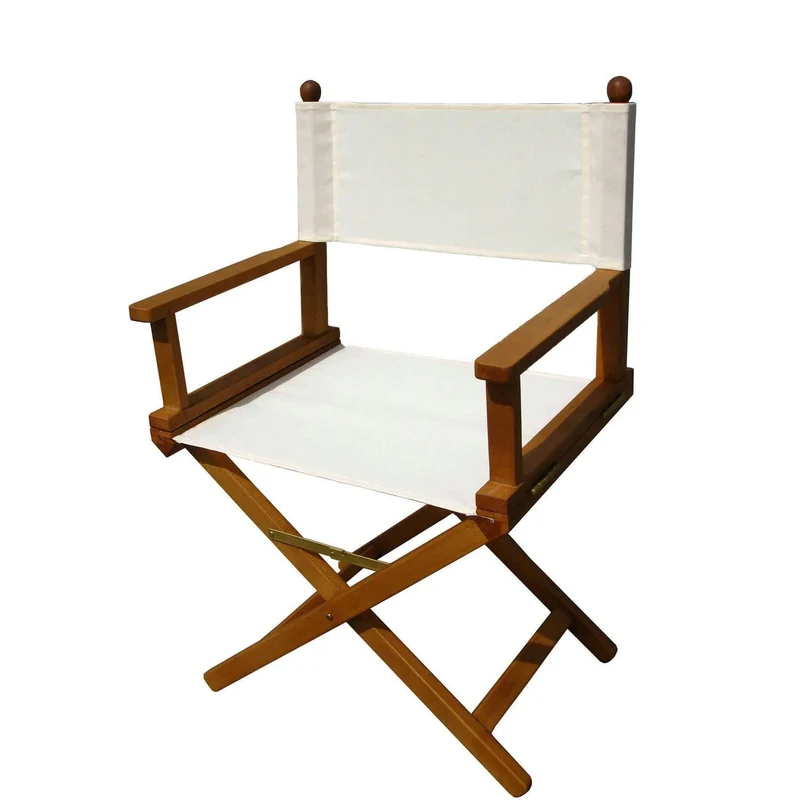 Fauteuil fauteuil metteur en scène bois d'acacia Ecru pliable ameublement extérieur ac805027
