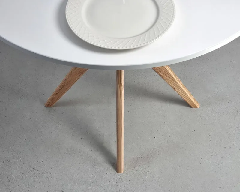 Ragaba Jubi Table à Manger Ronde 70cm Jaune Genët