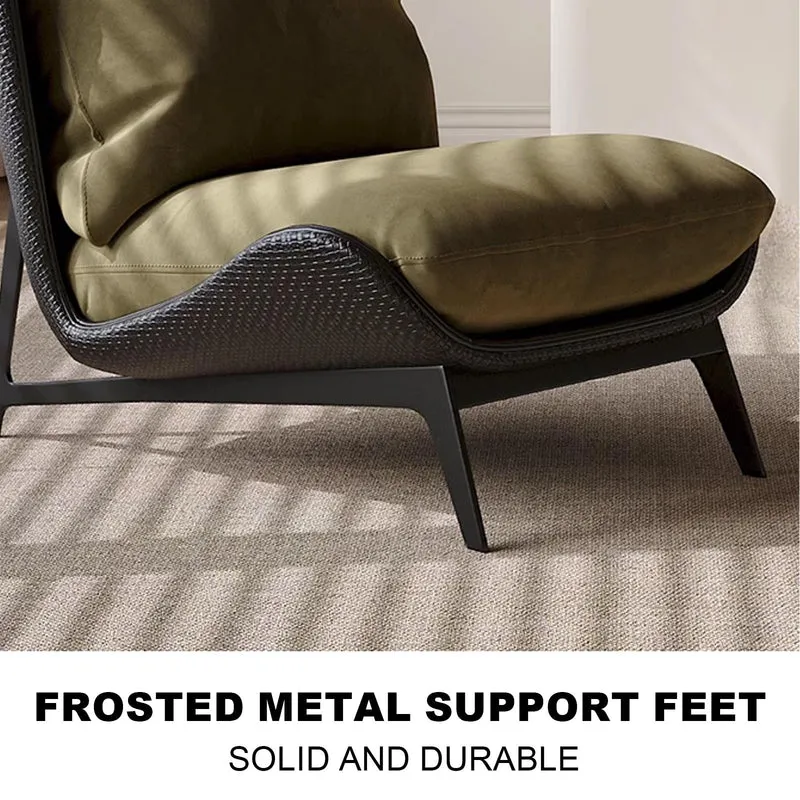 LYXXJRYBHD Fauteuil Lecture, Canapé Paresseux, Chaise de Salon, Chauffeuse avec Support Dorsal, Chaise de Méditation, pour Hôtel, Café, Chambre(Green)