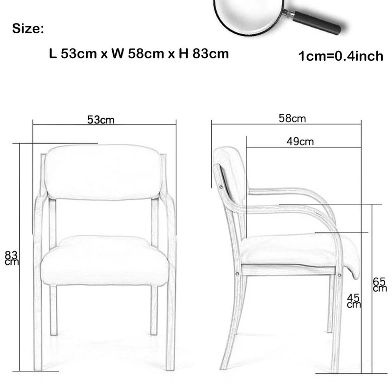 Chaise de salle à manger empilable avec accoudoirs, chaises d'appoint modernes en cuir PU, cadre en bois, bureau d'invités de club, chaise à accoudoir simple