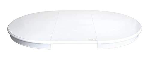 Table laque ronde avec allonge - diamtre 120 cm