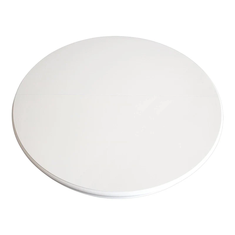 Table laque ronde avec allonge - diamtre 120 cm