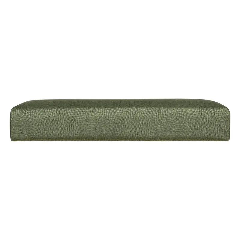 Atmosphera - Pouf Pliant Lilou en Velours 38x38cm Vert Kaki