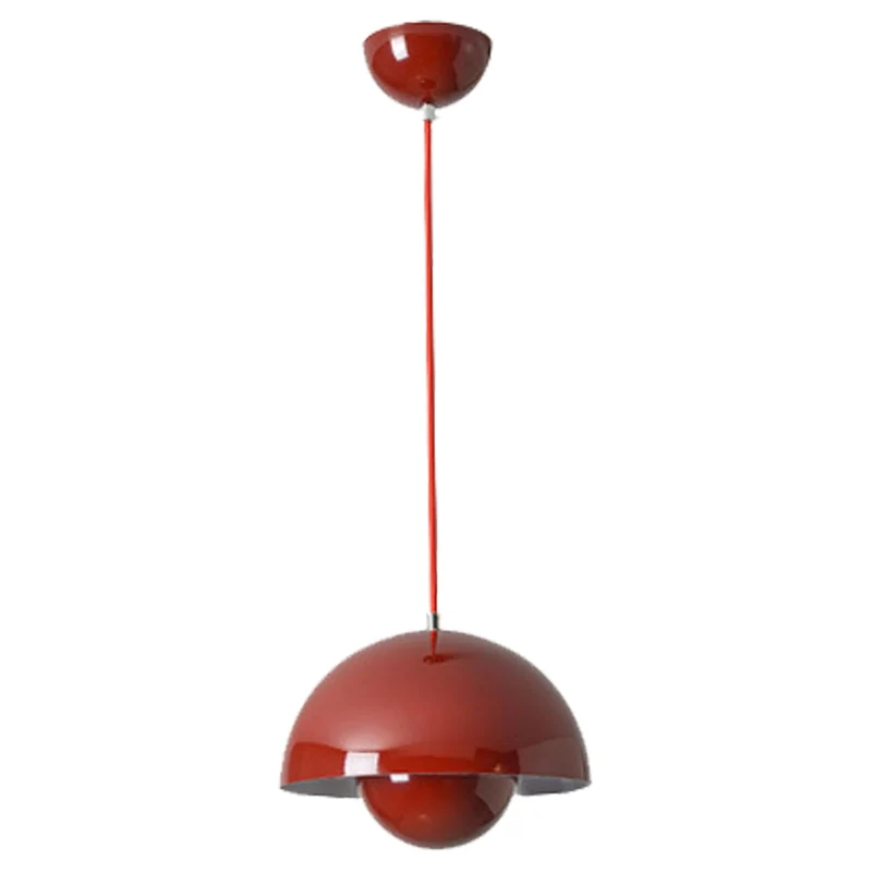 TOKTOP Suspension Luminaire Intérieur, Lustre Salon Moderne Créativité, Lampe Suspendue E27 Rouge Plafonnier pour Chambre Cuisine Salle à Manger