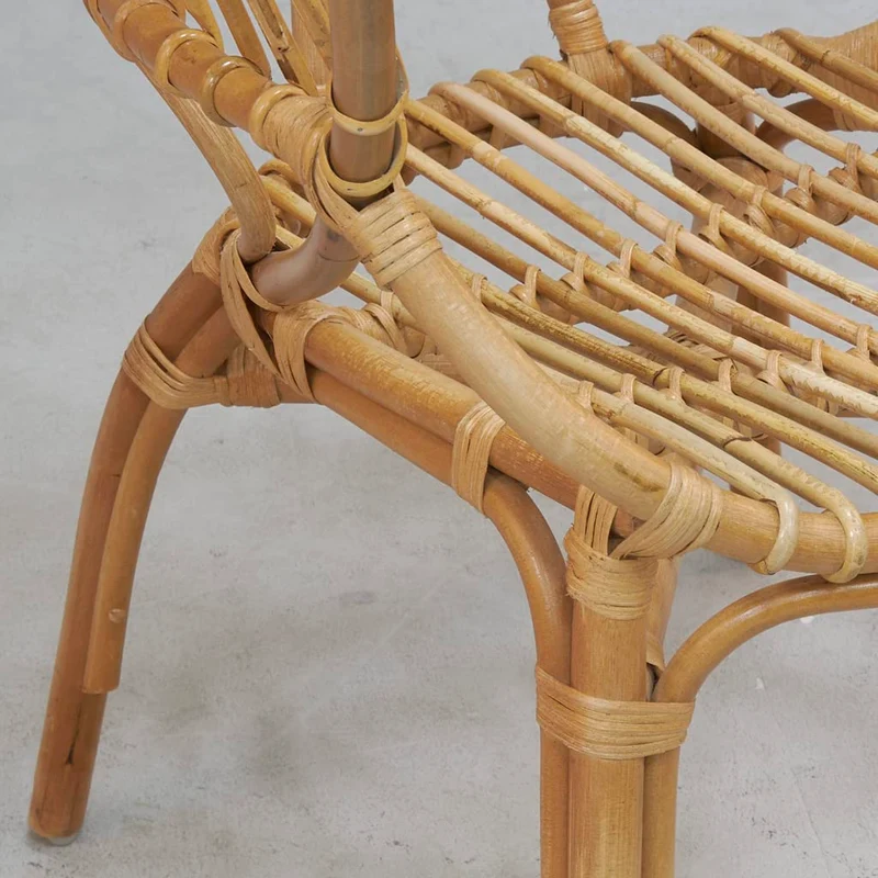 AUBRY GASPARD Grand Fauteuil en rotin Empire