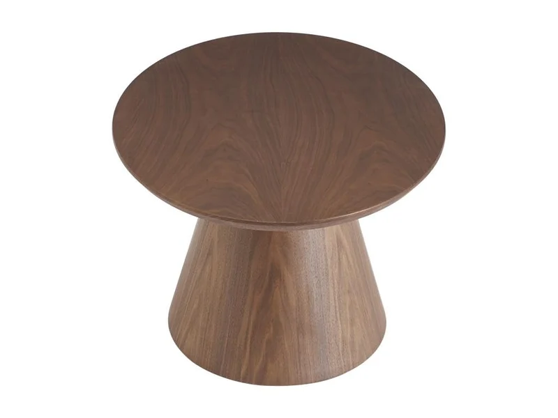 Vente-unique-Table Basse placage Noyer - Naturel foncé - ANTELADA