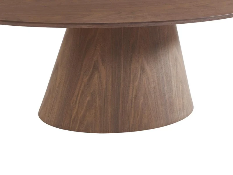Vente-unique-Table Basse placage Noyer - Naturel foncé - ANTELADA