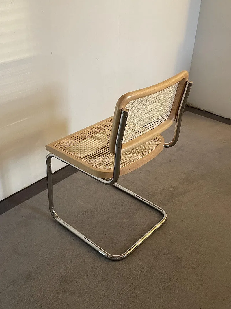 Generico Chaise en paille de Vienne et hêtre naturel laqué noir (Natural Beech)