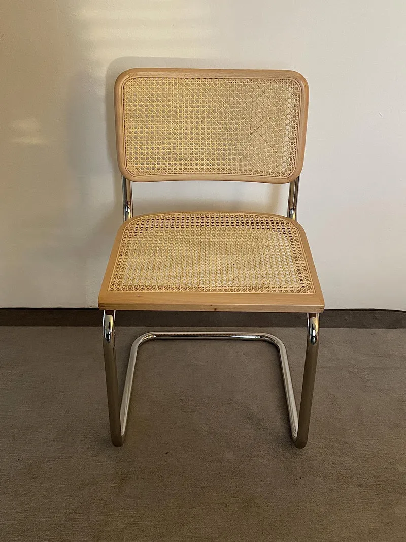 Generico Chaise en paille de Vienne et hêtre naturel laqué noir (Natural Beech)