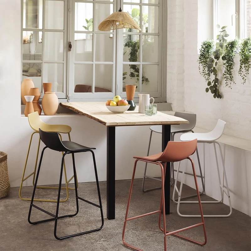 Atmosphera - Tabouret de Bar Otac - métal - Blanc