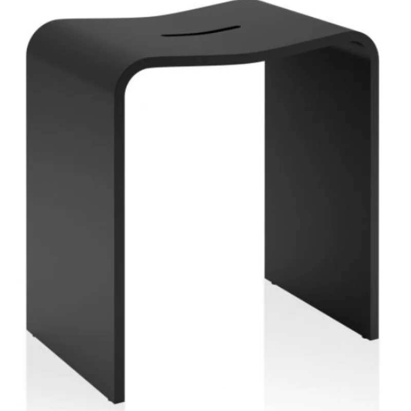 Navaris Tabouret de Douche – Siège en Acrylique 43,5 x 37 x 28 cm capacité maximale 100 kg – Tabouret antidérapant pour Salon Cuisine Couloir