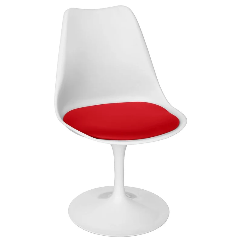 Iconik Interior Tulip Style Chaise de Salle à Manger - Chaise pivotante Blanche - Tulip Blanc