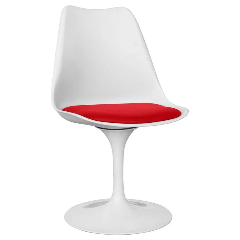 Iconik Interior Tulip Style Chaise de Salle à Manger - Chaise pivotante Blanche - Tulip Blanc