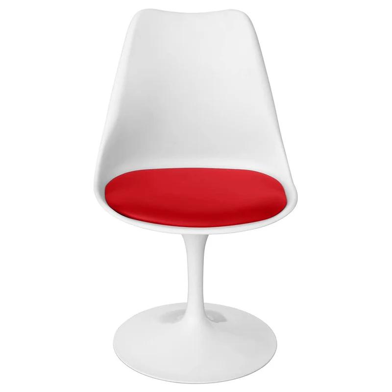 Iconik Interior Tulip Style Chaise de Salle à Manger - Chaise pivotante Blanche - Tulip Blanc